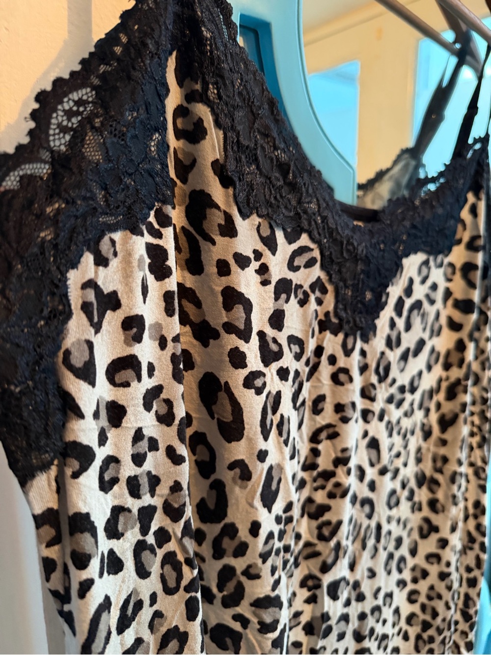 Lane Bryant Leopard Print Lace Cami in Brown and Black - Picture 7 of 9